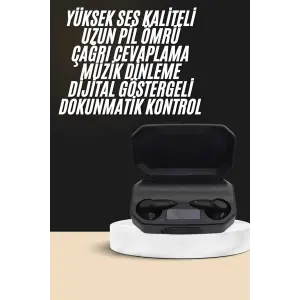 Kulak İçi Bluetooth Kulaklık Rgb Işıklı Çift Mikrofonlu iOS/Android Uyumlu BT 5.2