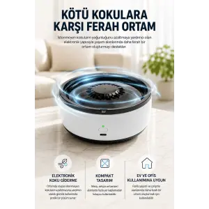 Küllük Duman Giderici Temizlenebilir Elektronik Pilli