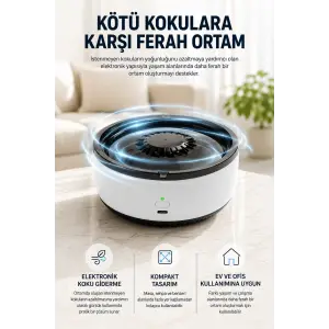 Küllük Duman Giderici Temizlenebilir Elektronik Pilli