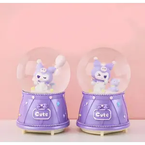 Kuromi Işıklı Müzikli Kar Küresi Orta Boy - Model 3