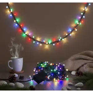 LED Damla Uçlu RGB Dekoratif Işık 10 Metre 100