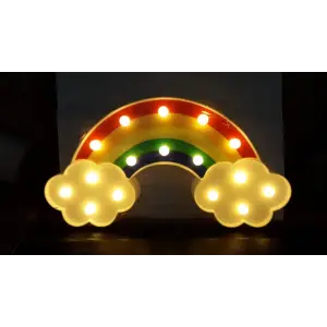 Led Işıklı Gökkuşağı Gece Lambası
