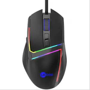 LENOVO LECOO MS106 Usb+Kablolu 3200DPI+7 Tuşlu RGB Aydınlatmalı Gaming Mouse
