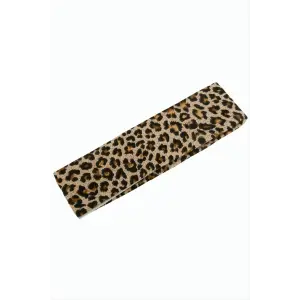 Leopar Desenli Saç Bandı 6 cm
