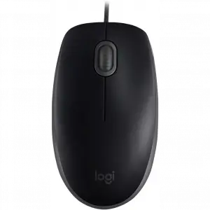 LOGITECH 910-005508, B110 Siyah, USB Kablolu, 1000dpi, Optik, 3 Tuşlu, Mouse