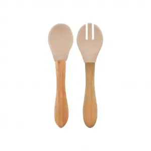 Mama Kaşığı ve Çatal Seti Bubble Beige