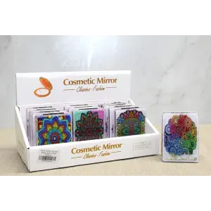 Mandala Desenli Hareketli Sulu El Aynası - Model 2