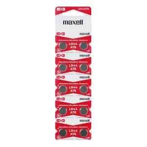 Maxell Lr44 Ag13 Sr44 A76 1.5v Alkalin Saat Pili 10 Adet