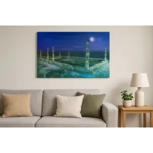 Mescid-i Nebevi Duvar Tablosu Resmi - İslami Hediye Seçeneği 40x60 Cm
