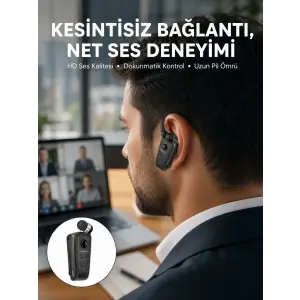Mikrofonlu Makaralı Bluetooth Kulakiçi Kulaklık Android ve İOS Uyumlu Yeni Nesil