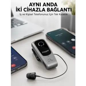 Mikrofonlu ve Ses Kontrollü Kablosuz Kulak İçi Kulaklık
