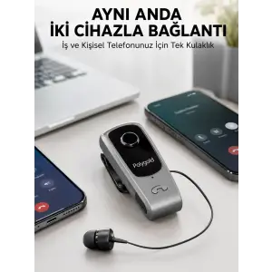 Mikrofonlu ve Ses Kontrollü Kablosuz Kulak İçi Kulaklık