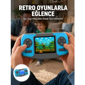 Mini Arcade Oyun Konsolu Hafif Taşınabilir Çocuk Hediyelik