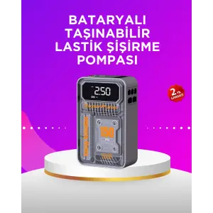Mini Boy Elektrikli Şarjlı Yüksek Basınçlı Lastik Şişirme Pompası