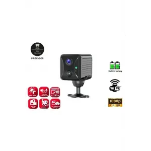 Mini Pır Sensörlü Algılamalı Sesli Konuşmalı 1080p Hd Wifi Kamera