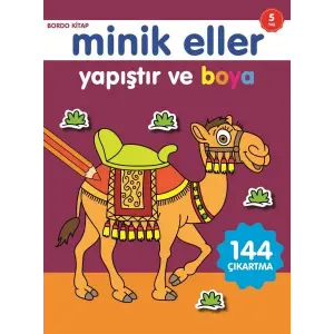 Minik Eller Yapıştır Ve Boya - Bordo