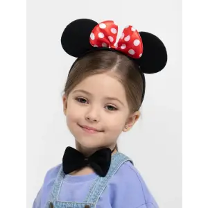 Minnie Mouse Kostüm Seti Taç Kuyruk Papyon Gösteri Seti