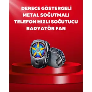 Mobil Cihaz Soğutma Radyatörü – Metal+ABS, Type-C Kablolu