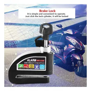 Motosiklet Alarmlı Disk Kilidi R8201