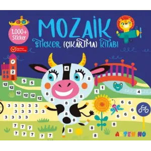 Mozaik  Çıkartma Kitabı - Lacivert