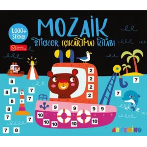 Mozaik  Çıkartma Kitabı - Siyah