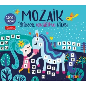 Mozaik  Çıkartma Kitabı - Turkuaz