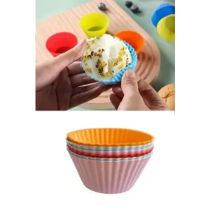 Muffin Kalıbı - Sürekli Kullanım Muffin Kek Kalıbı 6 ADET