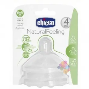 NaturalFeeling Biberon Emziği 4 Ay+ Akış Ayarlı 2li