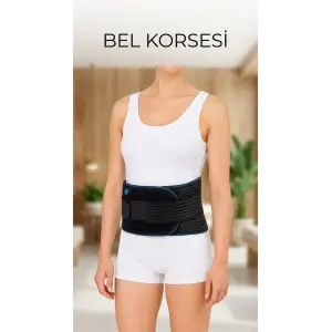 Nefes Alabilir Ayarlanabilir Ortopedik Bel Destekli Çalışma Korsesi
