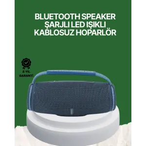 Net Stereo Ses Sunan IPX5 Su Geçirmez Bluetooth Hoparlör