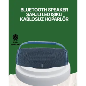 Net Stereo Ses Sunan IPX5 Su Geçirmez Bluetooth Hoparlör