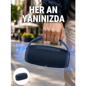 Net Stereo Ses Sunan IPX5 Su Geçirmez Bluetooth Hoparlör Yeni Nesil