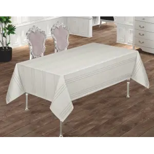 Nevresim Dünyası Dertsiz Masa Örtüsü 160x220 Krem