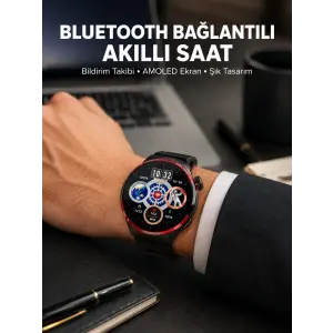 NFC Destekli Akıllı Saat AMOLED Ekranlı Şık Tasarım Yeni Nesil