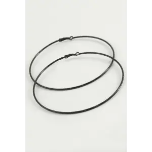 Noktalı Metal Halka Küpe 8-9-10 cm