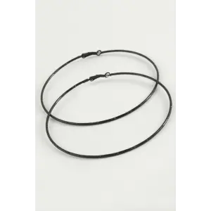 Noktalı Metal Halka Küpe 8-9-10 cm