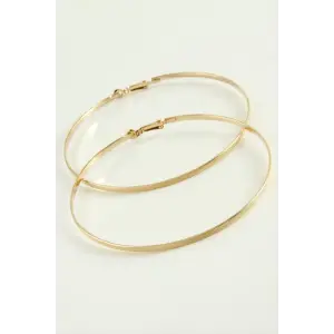 Noktalı Metal Halka Küpe 9-10 cm