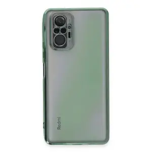 Note 10 Pro Kılıf  Lensli  - Yeşil