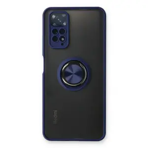Note 11 Kılıf Montreal Yüzüklü  Kapak - Lacivert