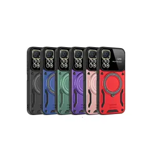 Note 11 Pro Kılıf Joy Lens Standlı Kapak - Koyu Yeşil