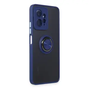 Note 12 4g Kılıf Montreal Yüzüklü  Kapak - Lacivert