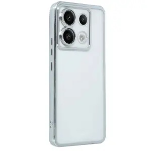 Note 13 Pro 4g Kılıf  Lensli  - Gümüş