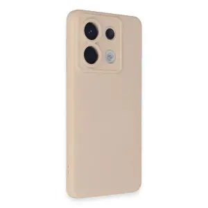 Note 13 Pro 5g Kılıf Nano İçi Kadife  - Pudra