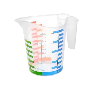 Ölçü Kabı Dereceli Renkli 1000 ML + 500 ML Set