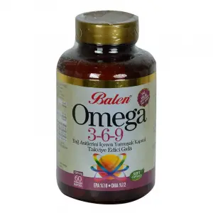 Omega 3-6-9 1585 Mg x 60 Yumuşak  EPA-18 DHA-12