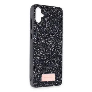 Onegif  Galaxy A05 Bright Simli Kapak - Siyah