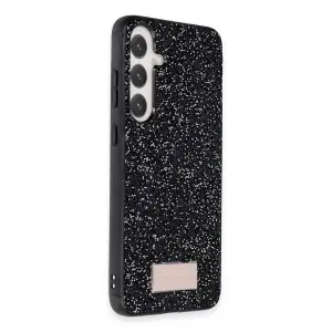 Onegif  Galaxy A05s Bright Simli Kapak - Siyah