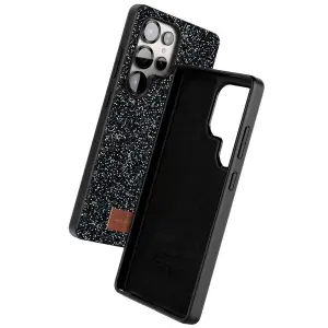 Onegif  Galaxy S25 Ultra Bright Simli Kapak - Siyah