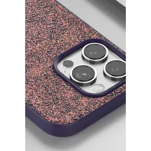 Onegif  İphone 16 Pro Max Bright Simli Kapak - Derin Mor