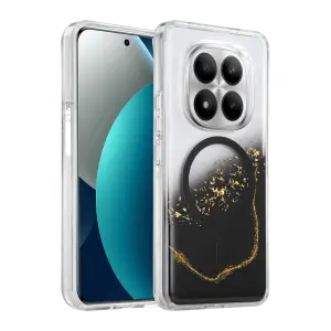 Onegif Xiaomi Redmi Note 15 Pro Plus 5g Lotus Simli Magsafe Kapak - Siyah